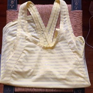 ZYIA yellow Nimbus Split Back Tank, BNWT